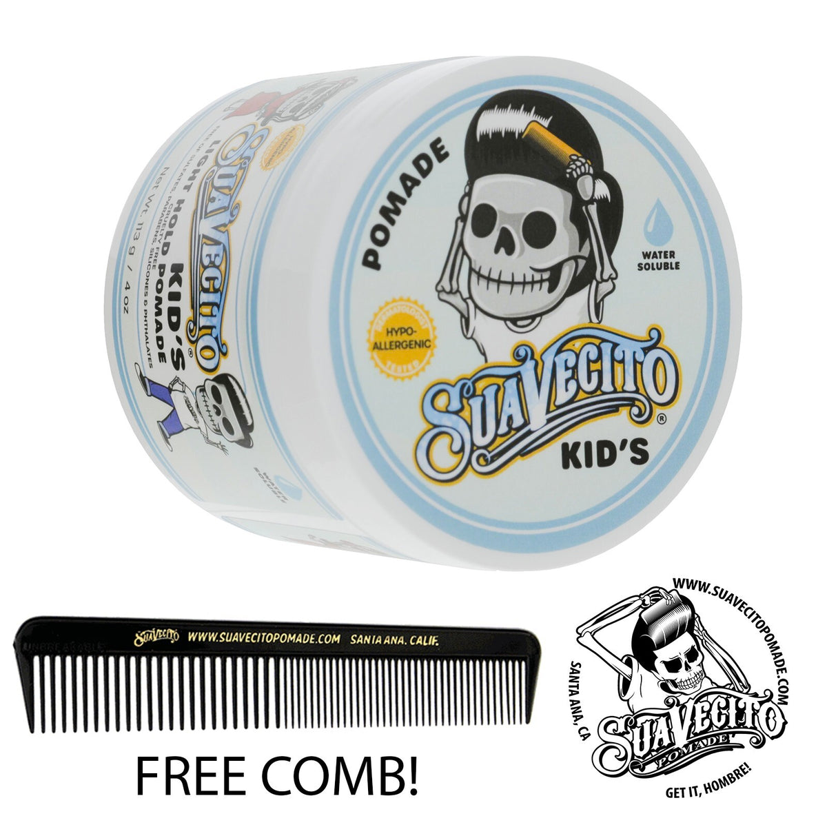 Kids Hair Pomade with Calming Chamomile Light Hold Hypoallergenic