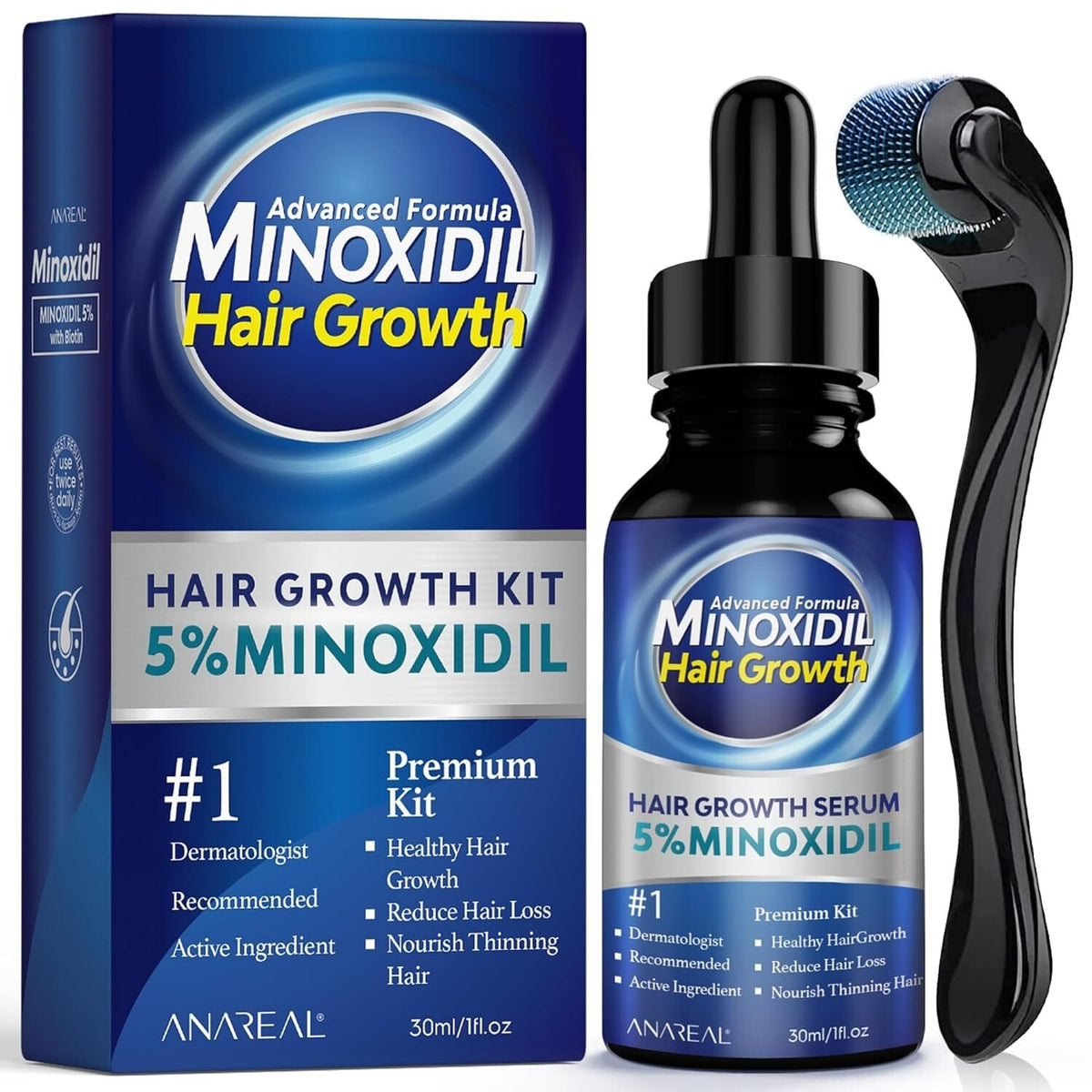 5% Minoxidil Hair Growth Serum for Men and Women 30mL
