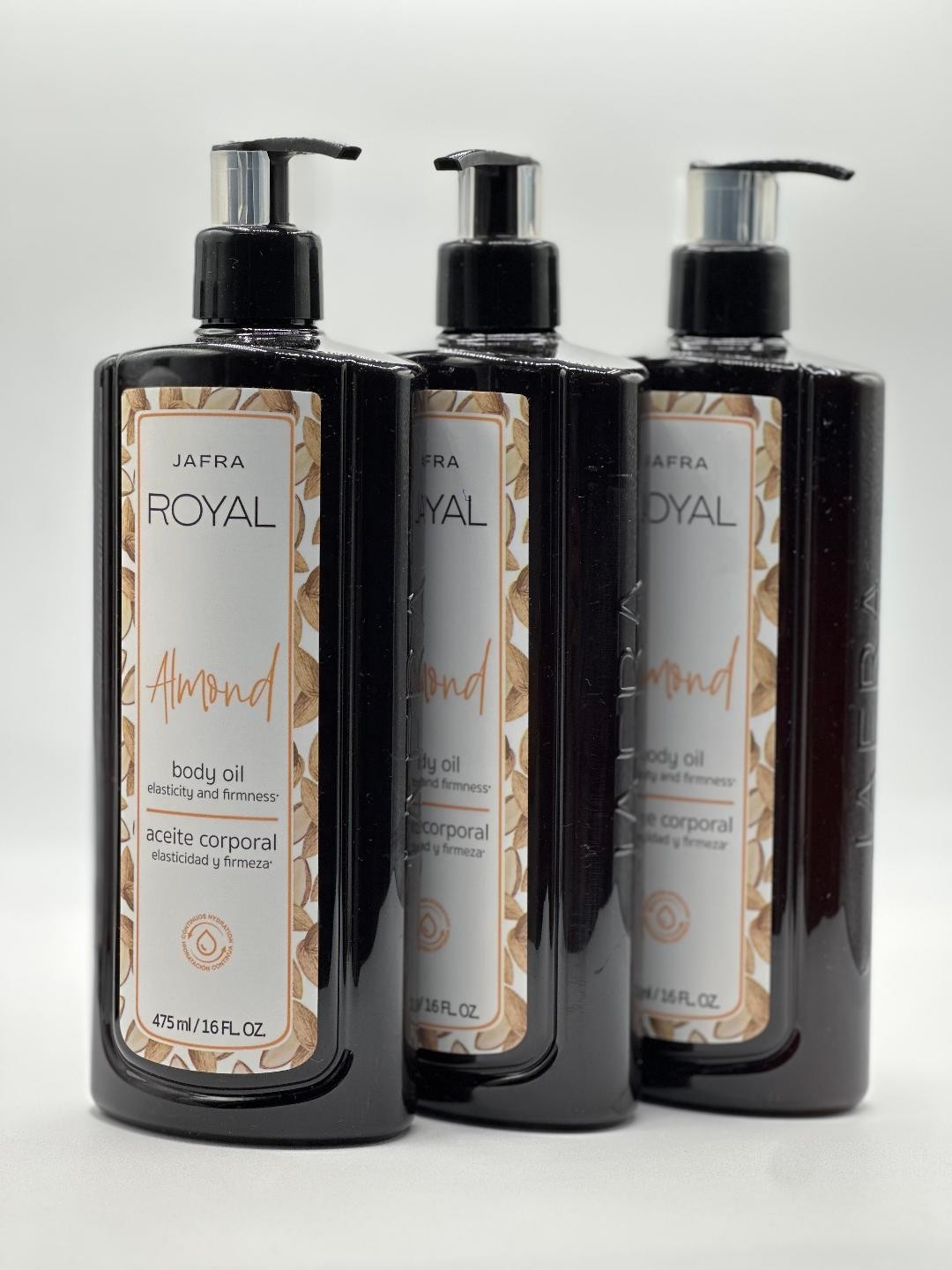 Royal Almond Body Oil - 3-Pack (16 oz bottles)
