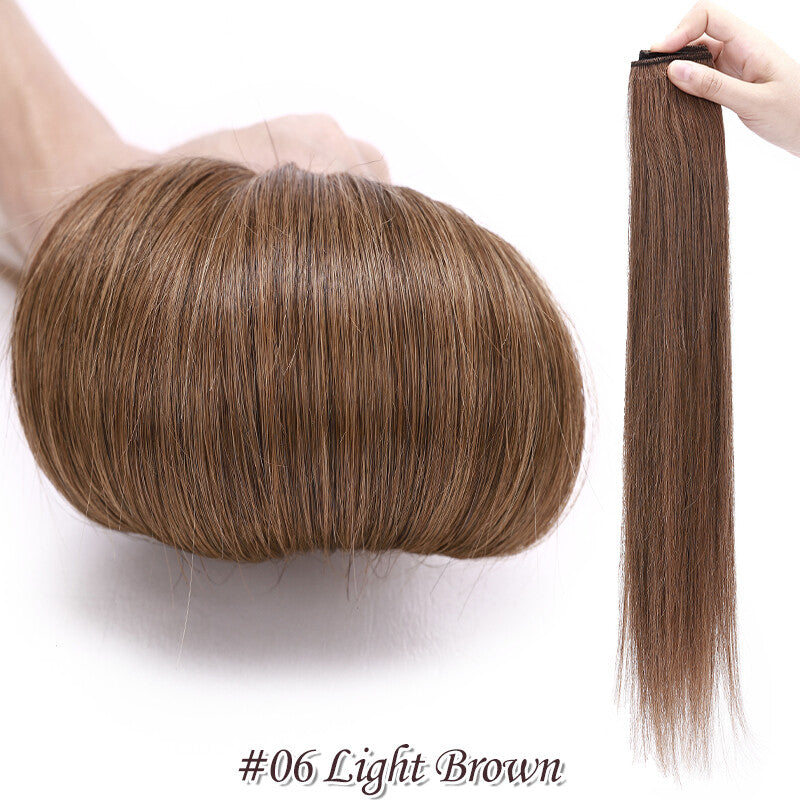 One Piece Clip-In Hair Extensions 100% Human Remy Full Head Thick Set