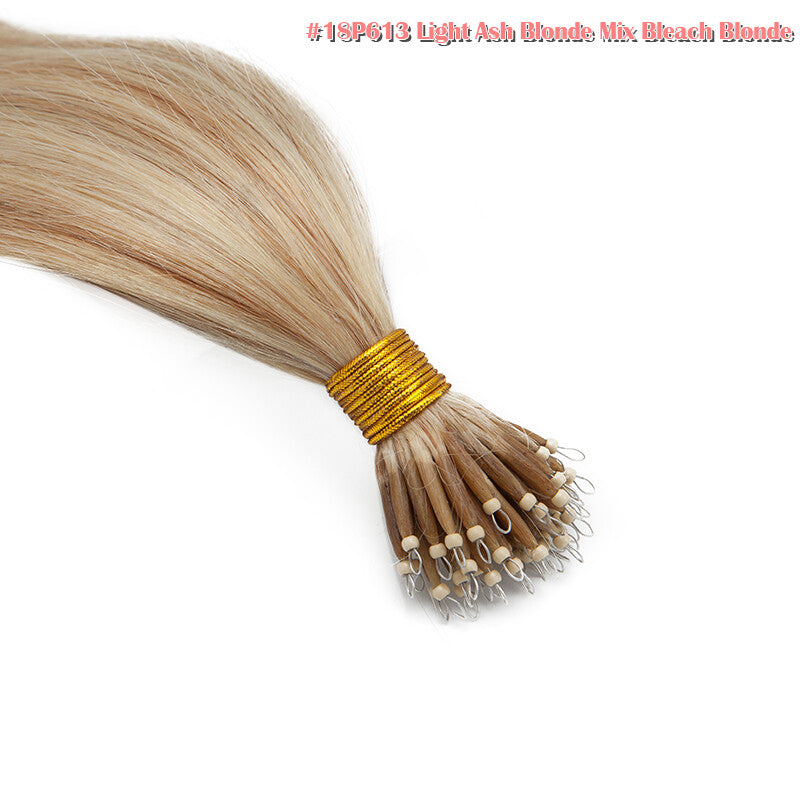 Nano Ring Hair Extensions Set - Real Remy Human Hair Full Head Thick 150g