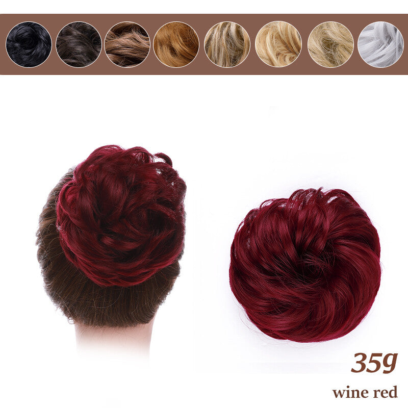 Natural Curly Messy Bun Hair Piece - Hair Extensions & Updo Accessory