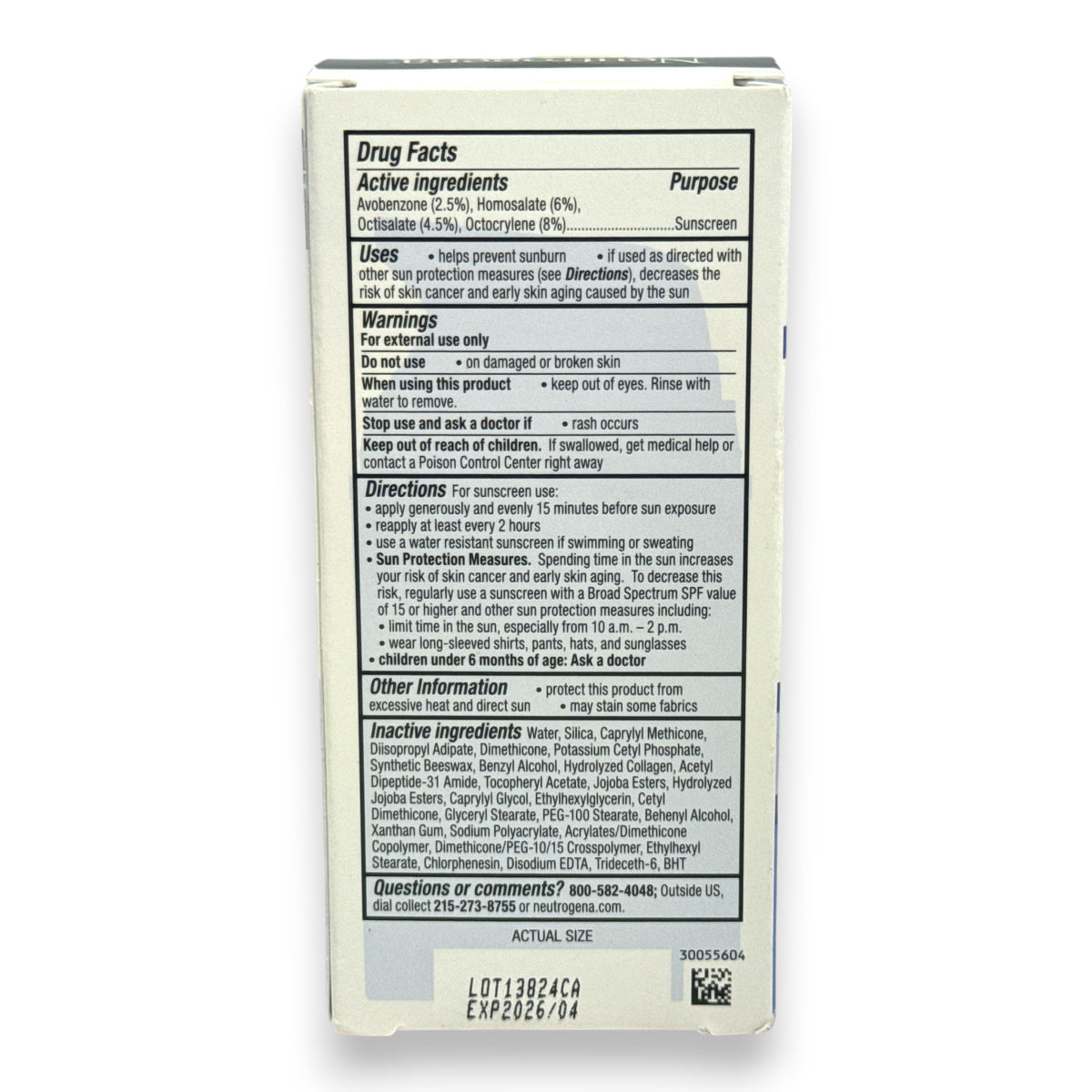 Neutrogena Collagen Bank Moisturizer Sunscreen SPF 30 2fl.oz./59ml