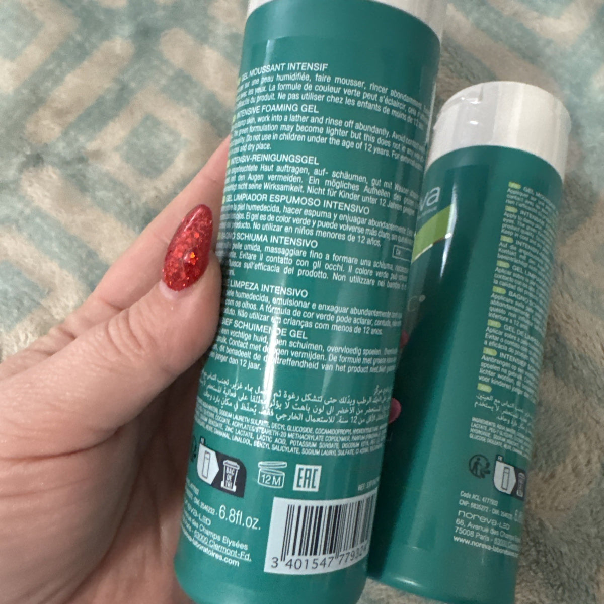 Noreva Exfoliac Intensive Foaming Gel 200ml - Pack of 2 Sealed