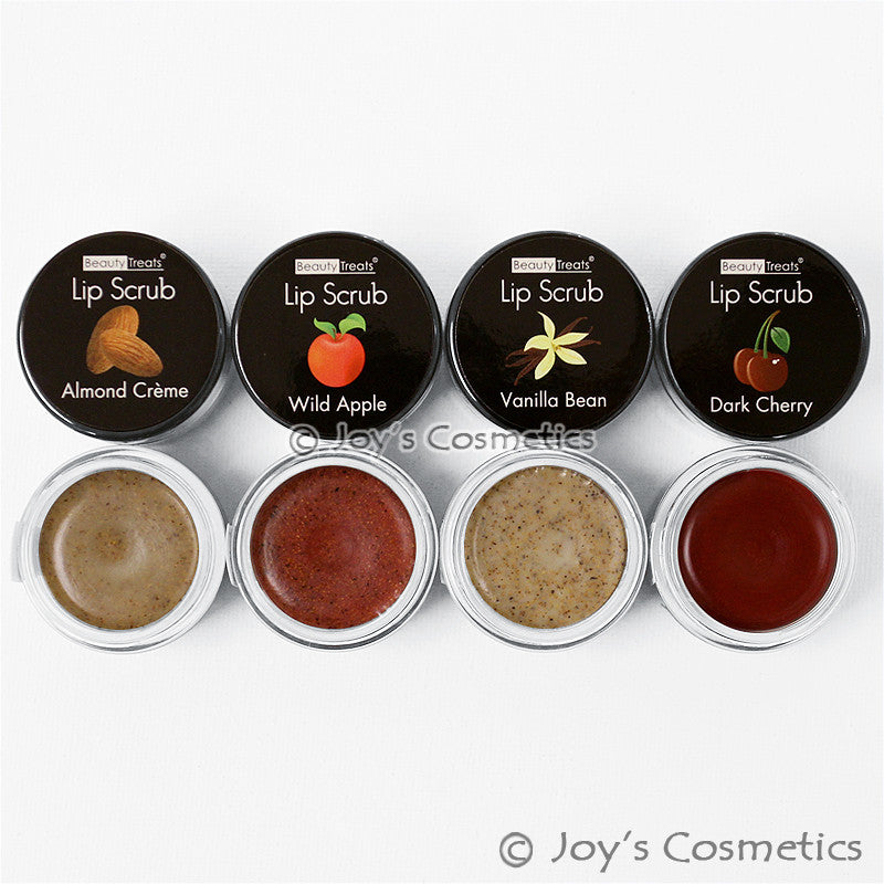 Lip Scrub Set with Vitamin E & Walnut Shells - Moisturizing Exfoliator