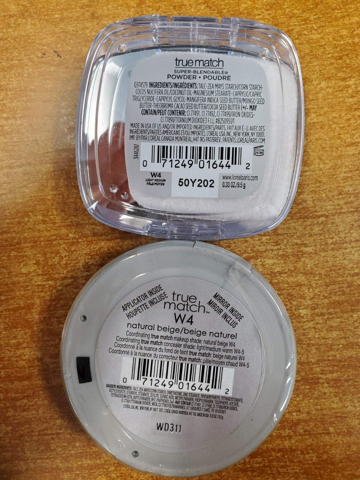 2 Pack L'Oréal True Match Super Blendable Powder W4 Light Medium