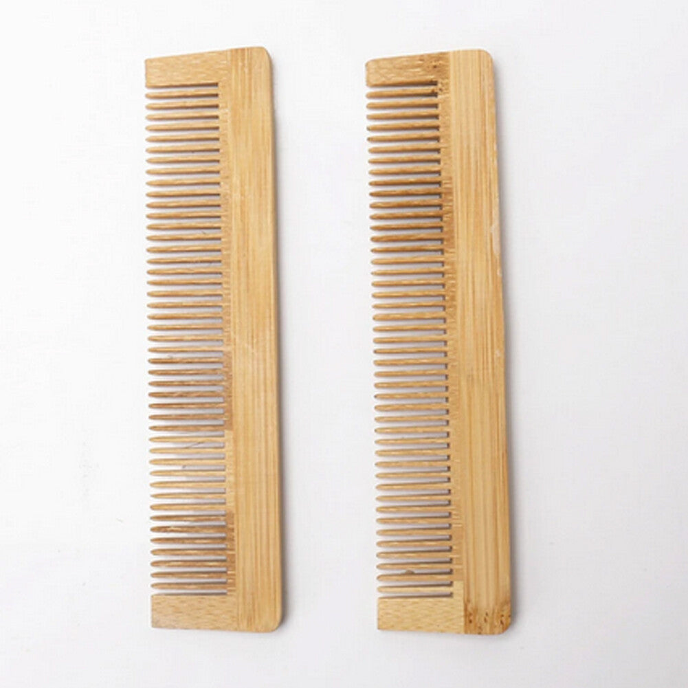 10PCS Wooden Hair Comb Set - Fine Tooth Detangling & Styling Combs
