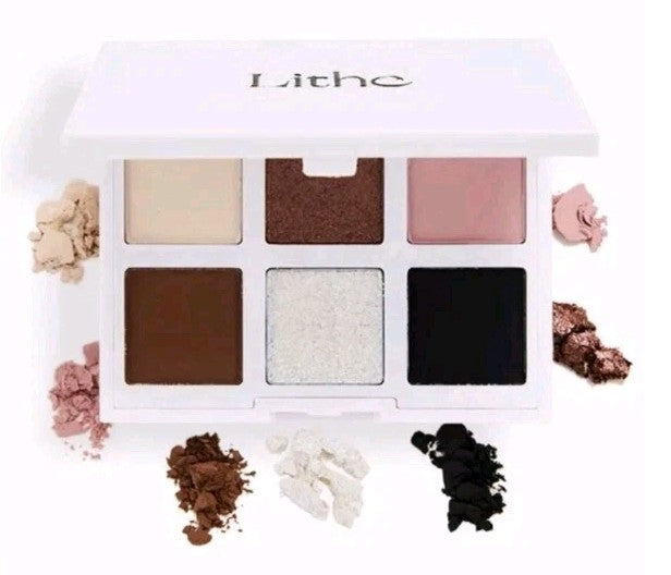 Astral Eyeshadow Palette with Mirror - 6 Shades, 4 Matte & 2 Shimmery