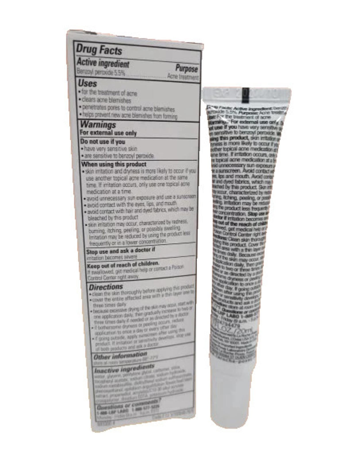 Acne Spot Treatment - 0.7 oz Pack of 2 for Acne Control & Clear Skin