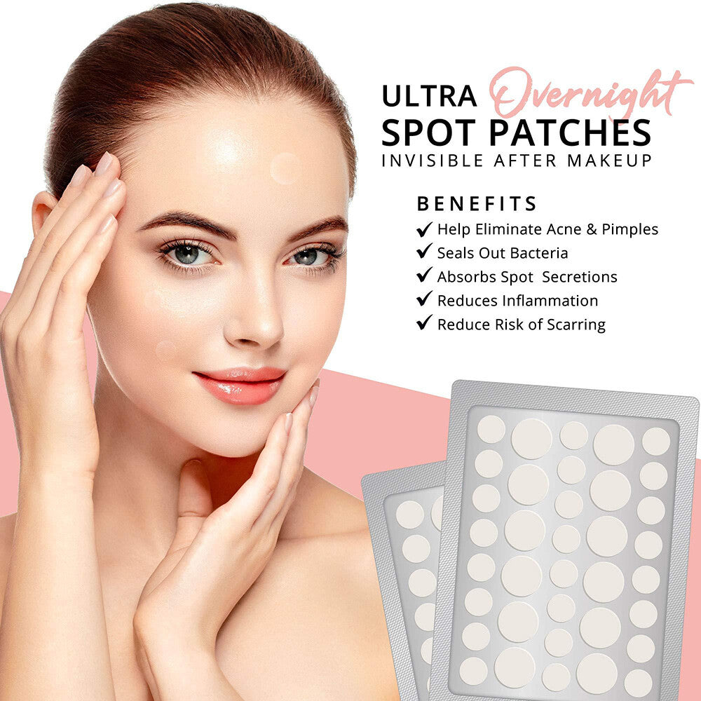 Hydrocolloid Acne Pimple Patches - Spot Treatment for Face & Scar Repair