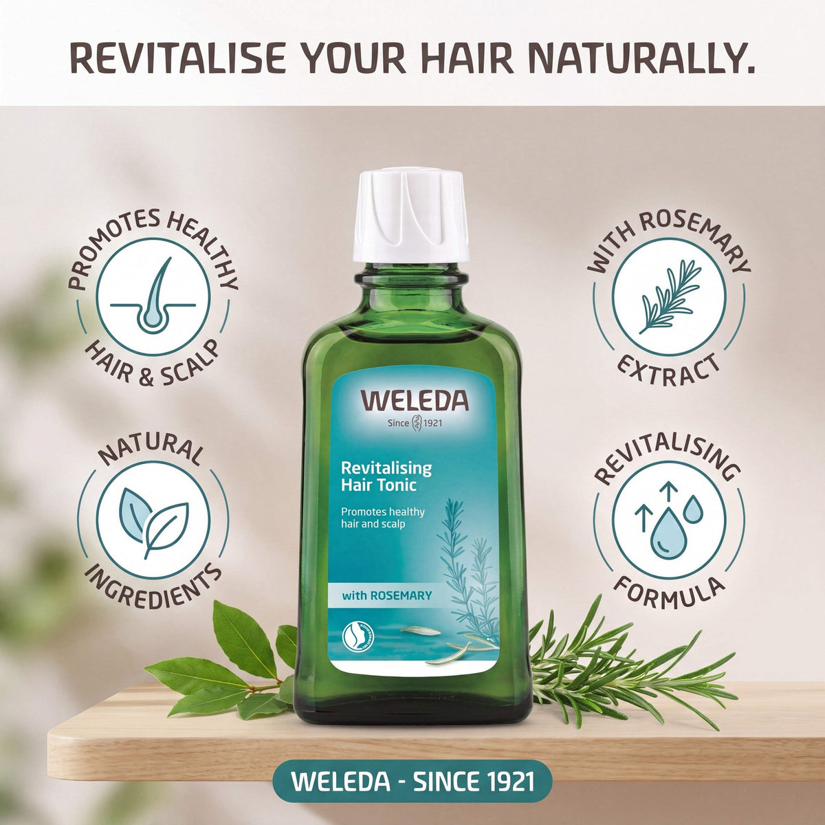 Weleda Revitalising Hair Tonic with Rosemary 100ml
