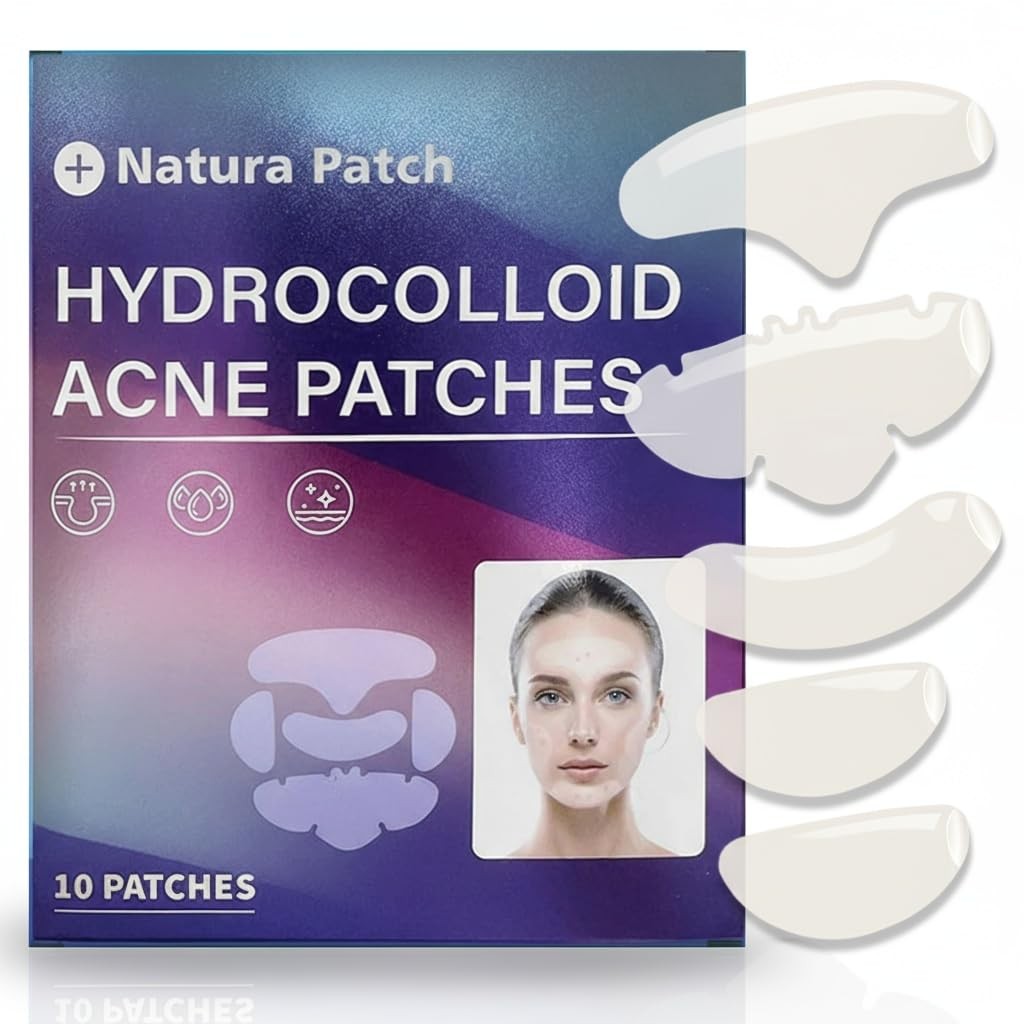 Full Face Hydrocolloid Acne Patches - Large Zit Stickers for All Skin Types