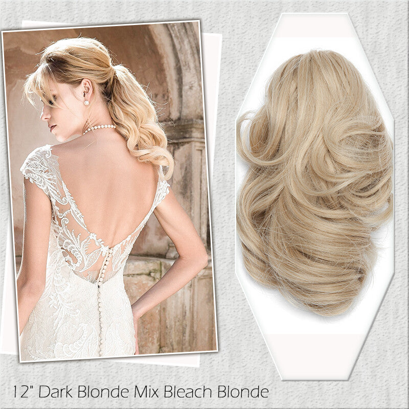 Fake Ponytail Clip-In Hair Extension Thick Natural Look 14 Inches