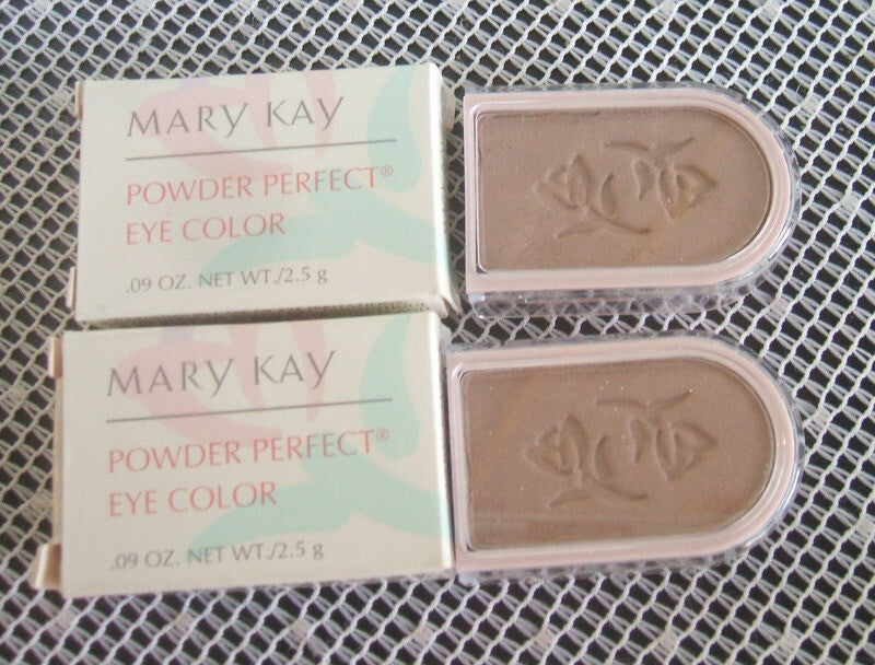 Mary Kay Powder Perfect Eye Shadow Taupe - New in Box, Lot of 2
