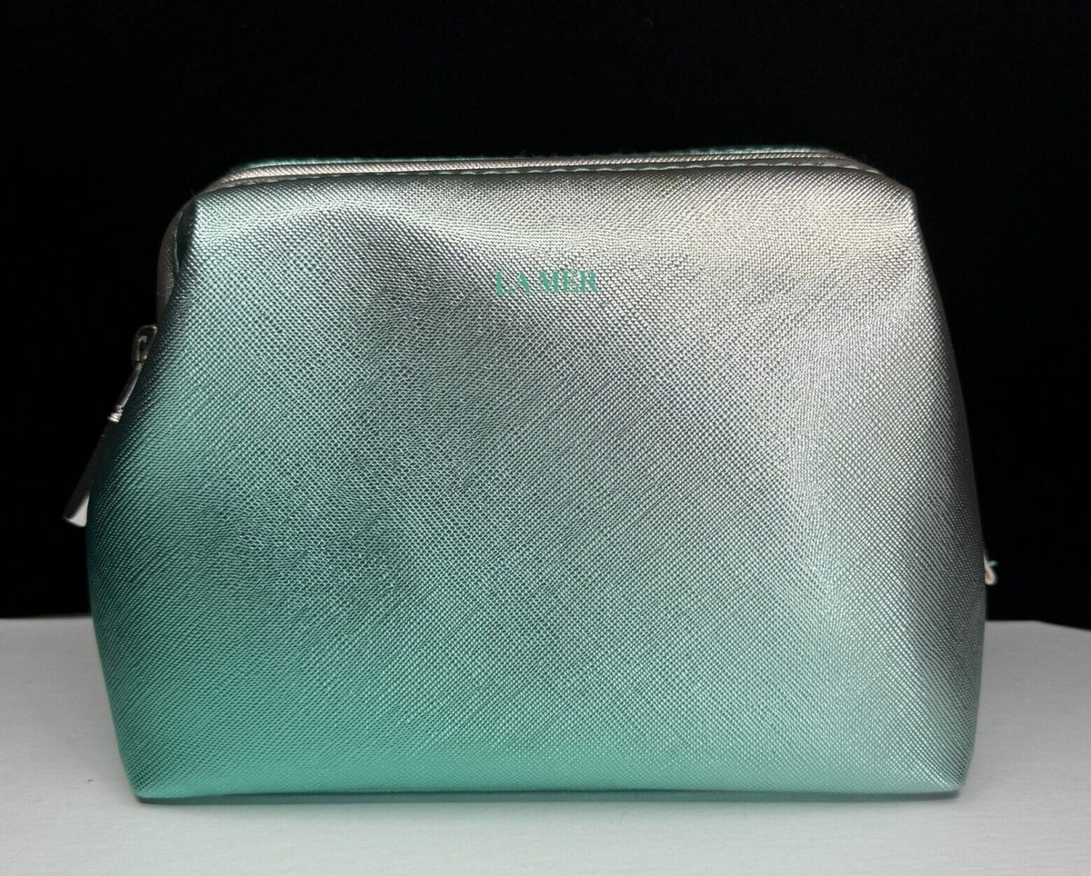 Double Shade Travel Cosmetic Pouch - Compact & Shiny Makeup Organizer