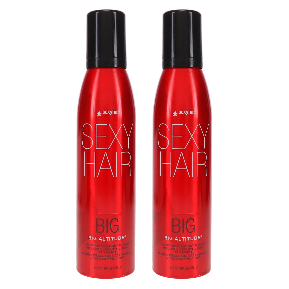 Hair Volumizing Mousse 6.8 oz - Pack of 2 for Frizz Control & Fullness