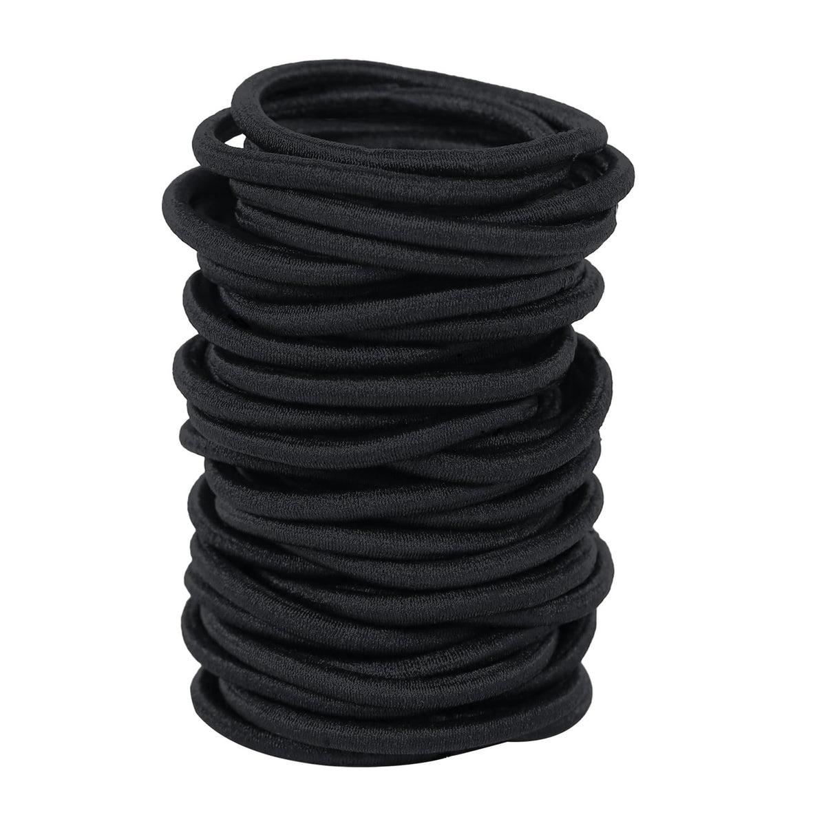 180Pcs Black Hair Ties No Damage Value Size 1 Count (Pack of 180),
