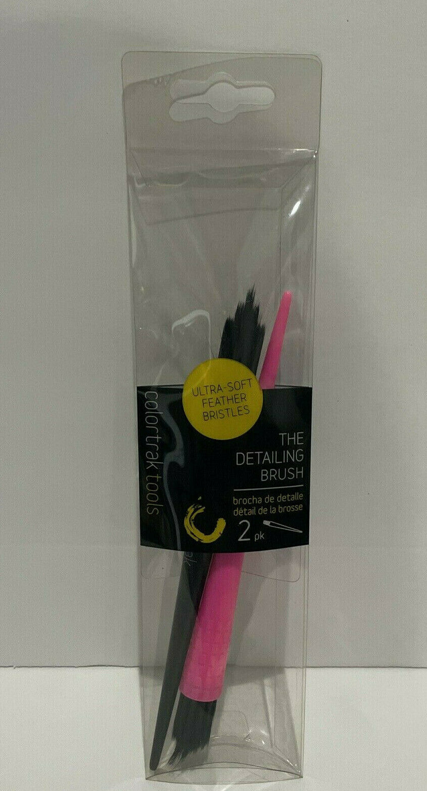 Ultra Soft Detailing Brush Set - Feather Bristles, 2 Pack, Model CTDB2
