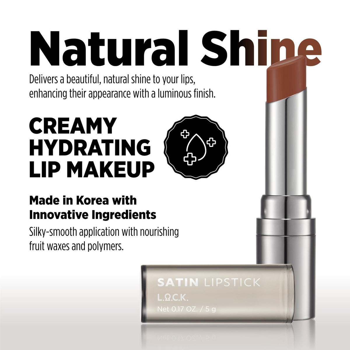 Color Satin Lipstick 06 Cacao - Hydrating Creamy Lip Color