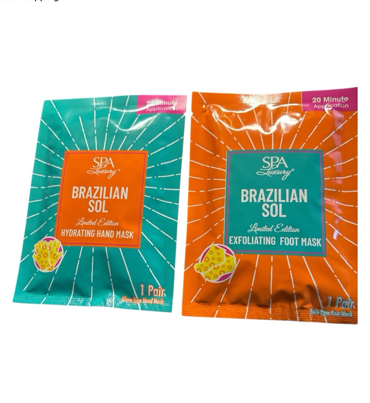 Hand & Foot Mask Set - Hydrating & Exfoliating Pair