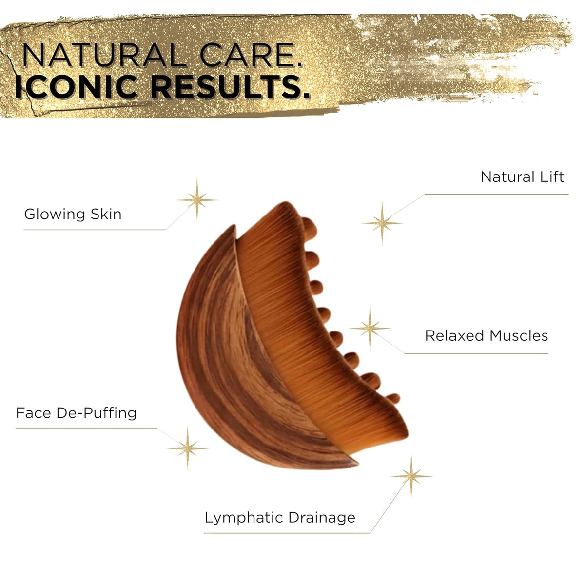 Lymphatic Contour Brush for Face and Neck - Facial Sculpting Tool for Lymphatic Drainage