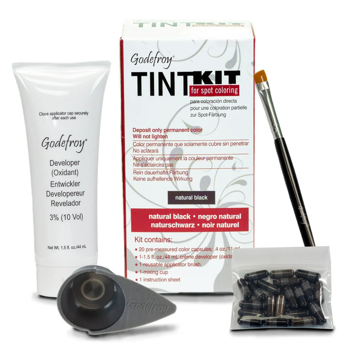 Professional Hair Tint Kit with 20 Applications - Multiple Colors Available