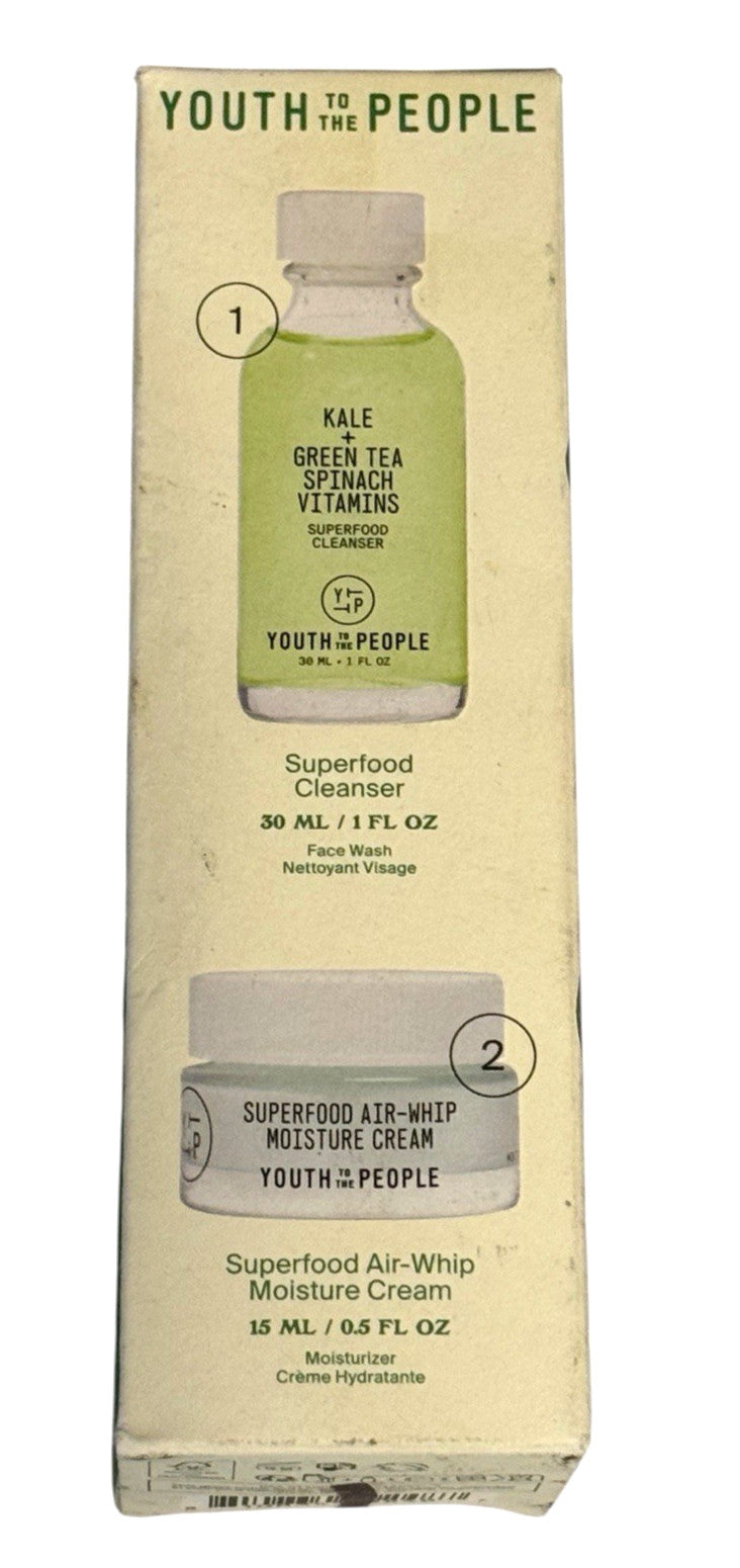 Youth to the People Stacks Superfood Cleanser & Air Whip Moisture Set