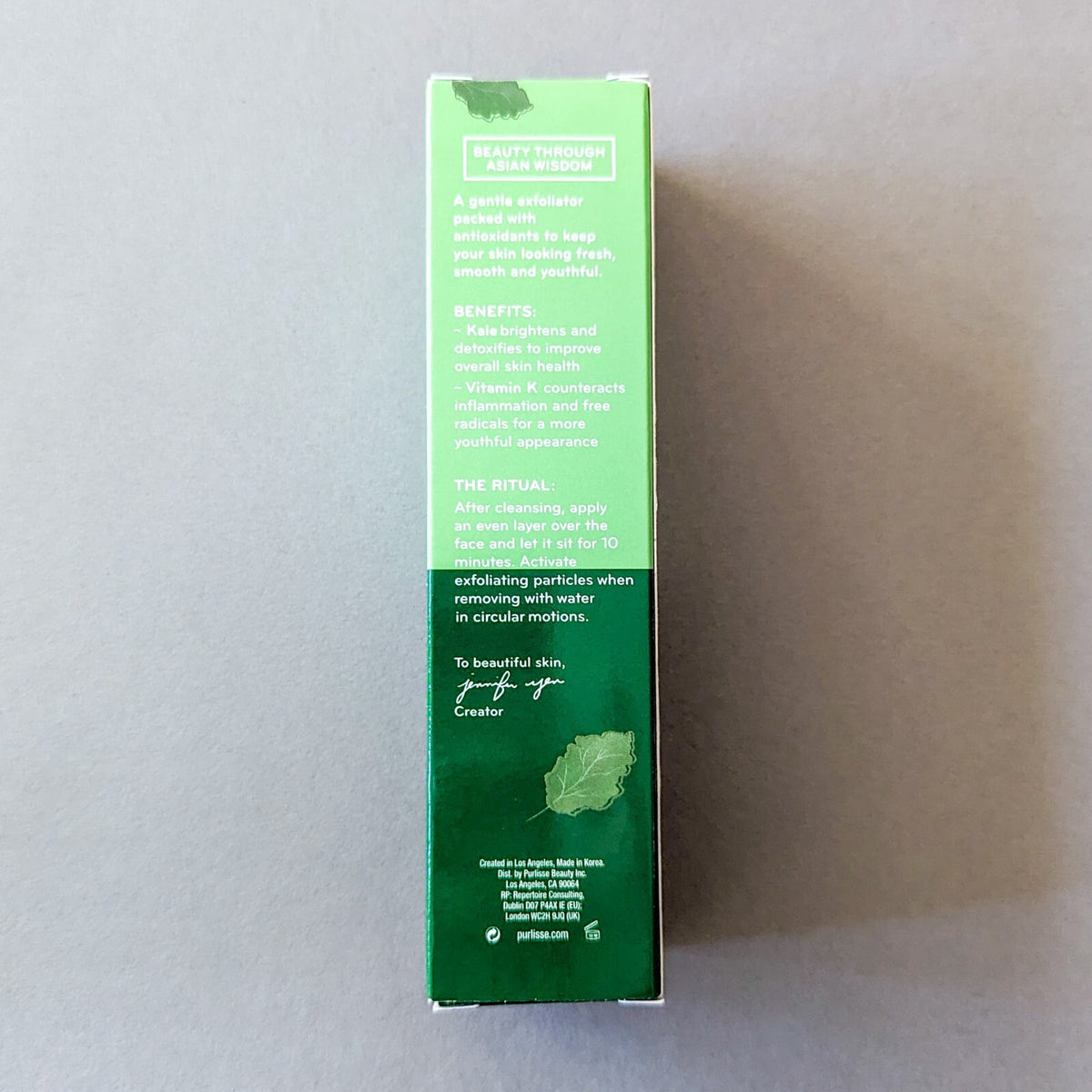 Purlisse Kale + Vitamin K Exfoliator - Full Size 1.7oz/50ml Sealed