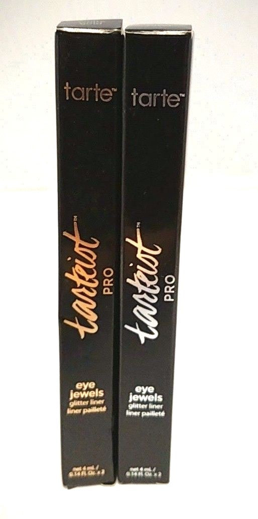 Glitter Eyeliner Set with Eye Jewels - White Gold & Silver, 0.14 oz Each