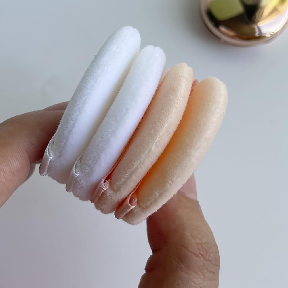 12Pcs Microfiber Powder Puff Set - Small 35mm Makeup Blending Sponges