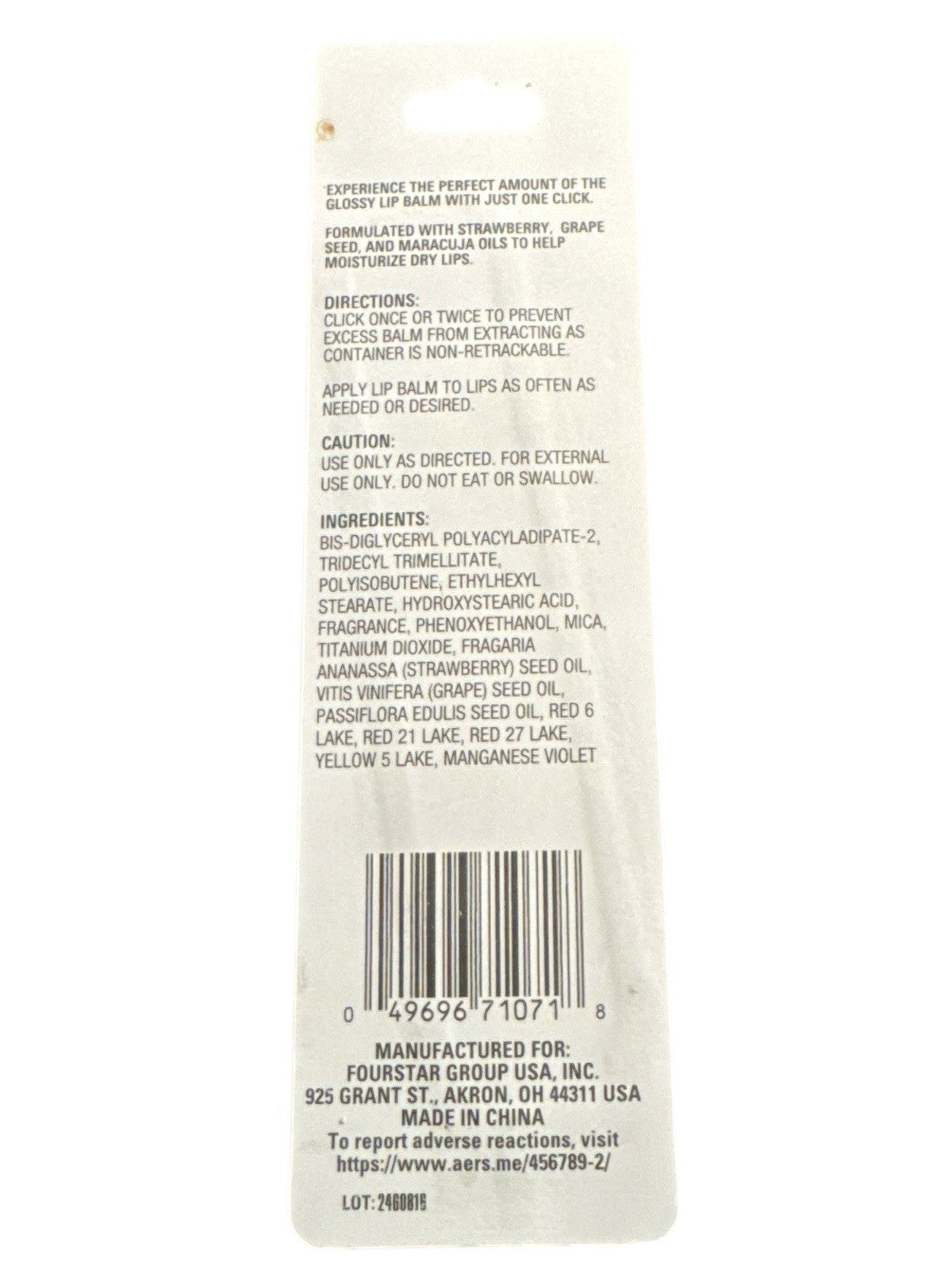 Watermelon Lip Balm with Plumping & Moisturizing Oils - Glossy Lip Treatment