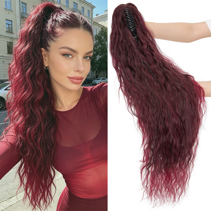 Ponytail Extensions Claw Clip-In Hairpieces for Curly & Straight Styles