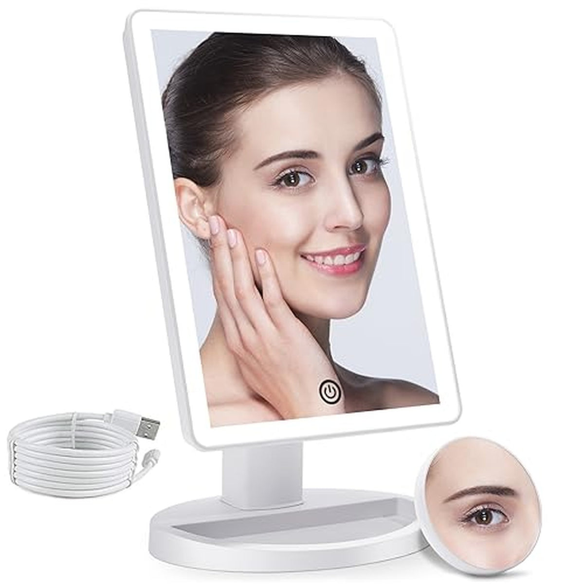 Lighted Makeup Vanity Mirror with 72 LED Lights and 3 Color Settings