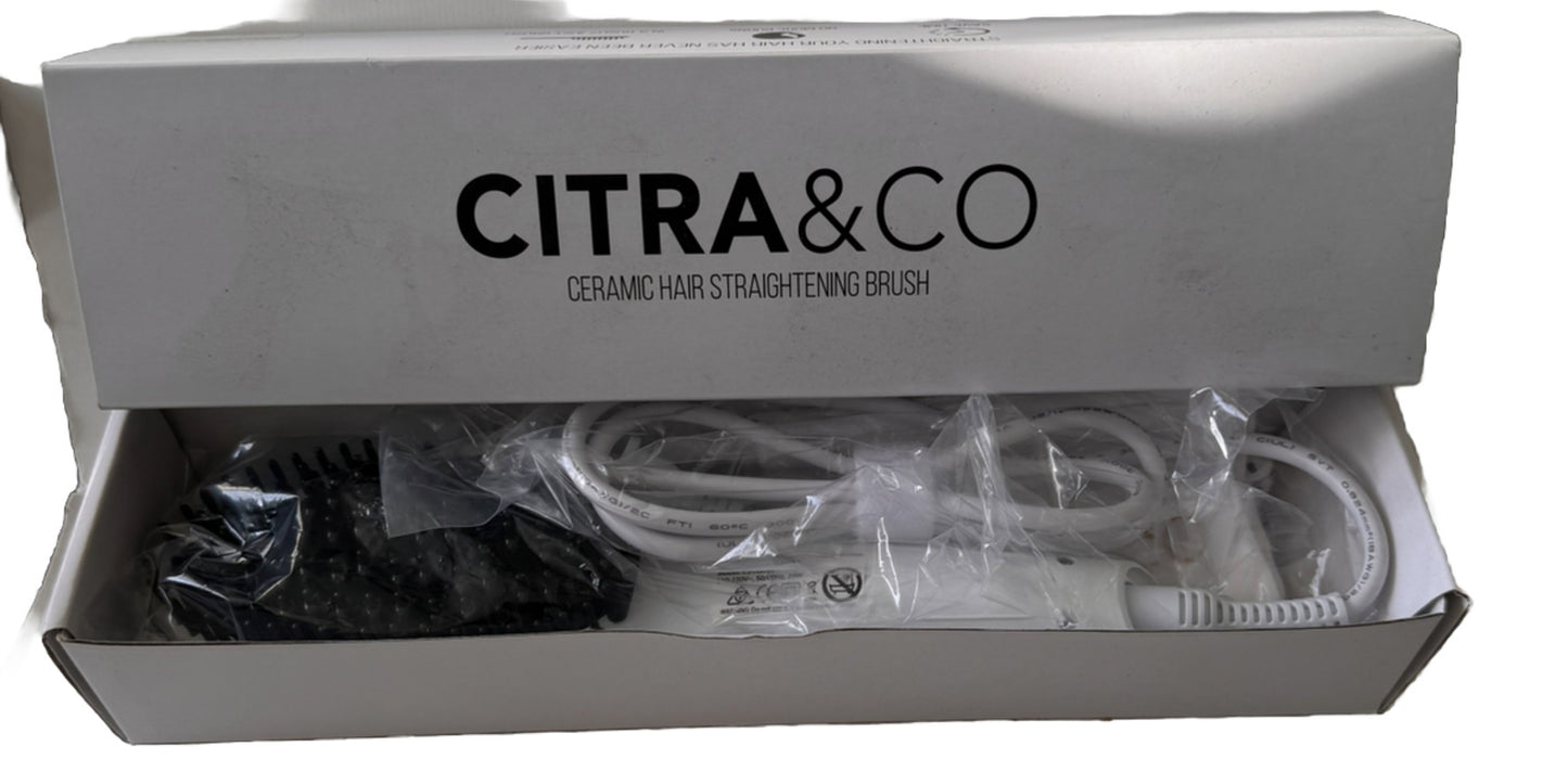 Ceramic Hair Straightening Brush - Citra & Co Hair Styling Tool