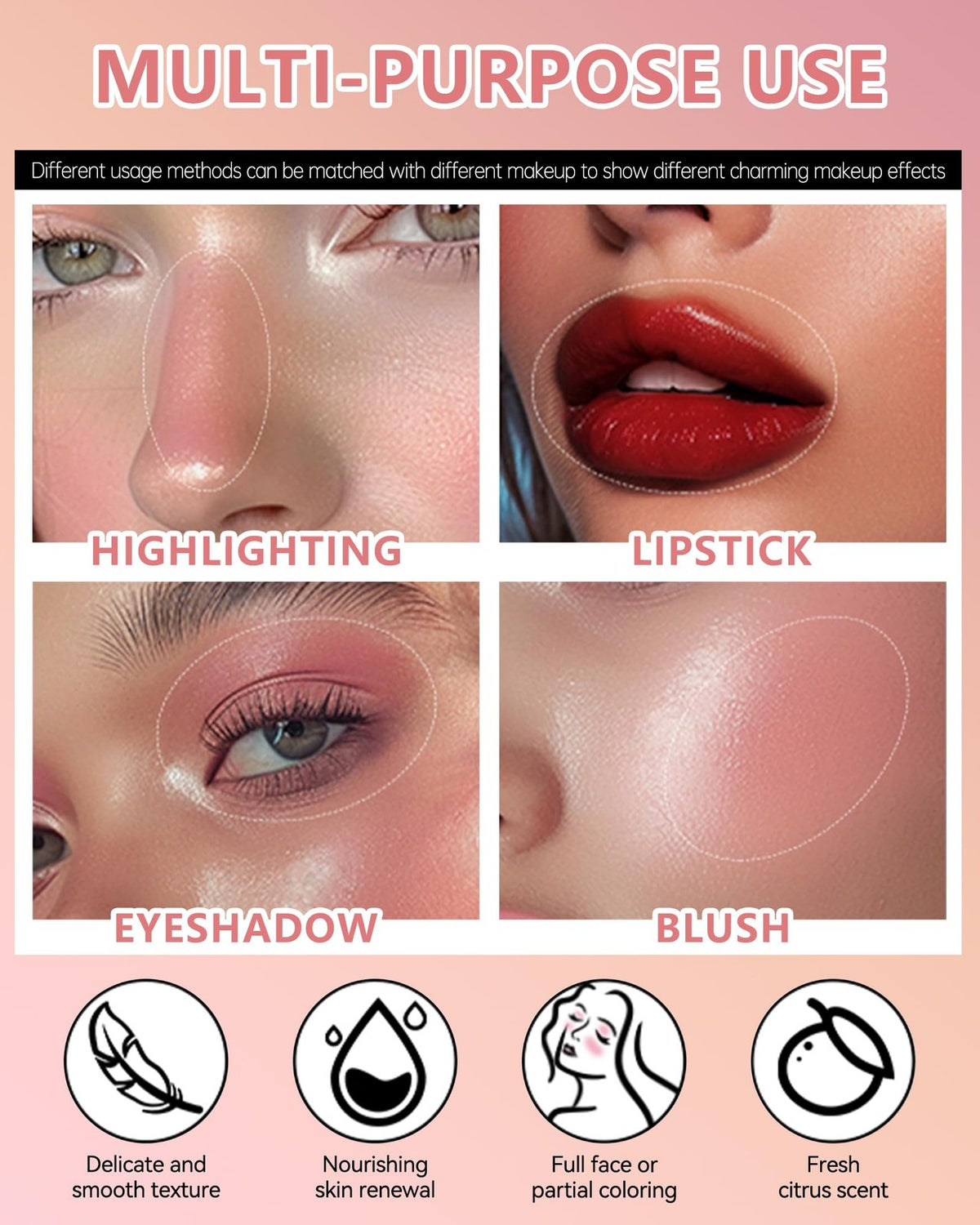Multi Glow Balm Miracle Balm Tinted Face 1.83 oz - Natural Lip & Cheek