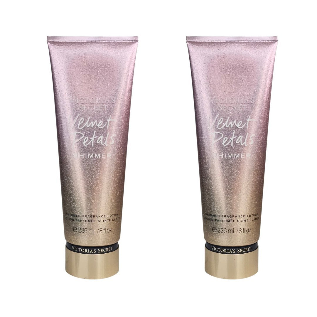 Velvet Petals Shimmer Body Lotion - 8 oz Set of 2