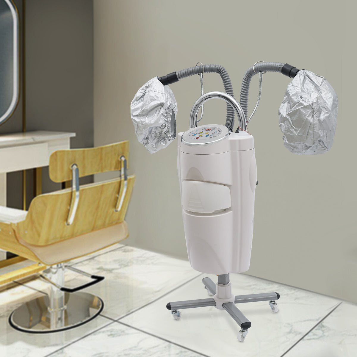 Professional Hair Steamer for Salon & Home Use - 700W Adjustable Temperature & Timer