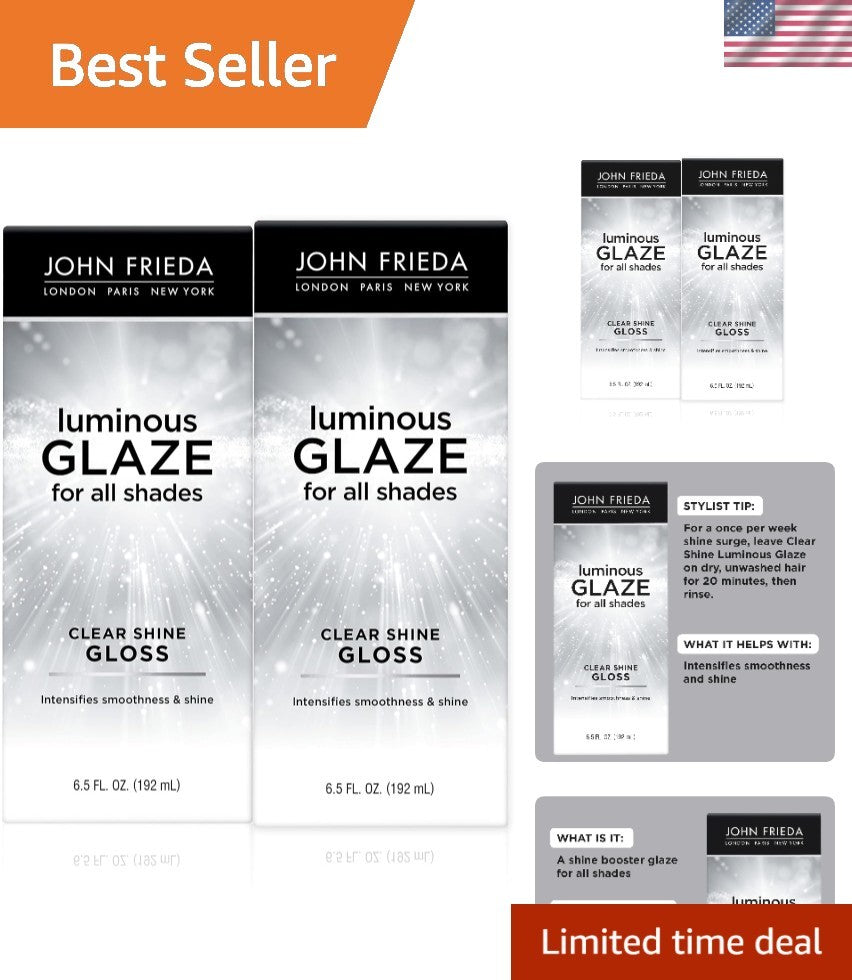Luminous Glaze Clear Shine Hair Gloss 6.5 fl oz - Pack of 2