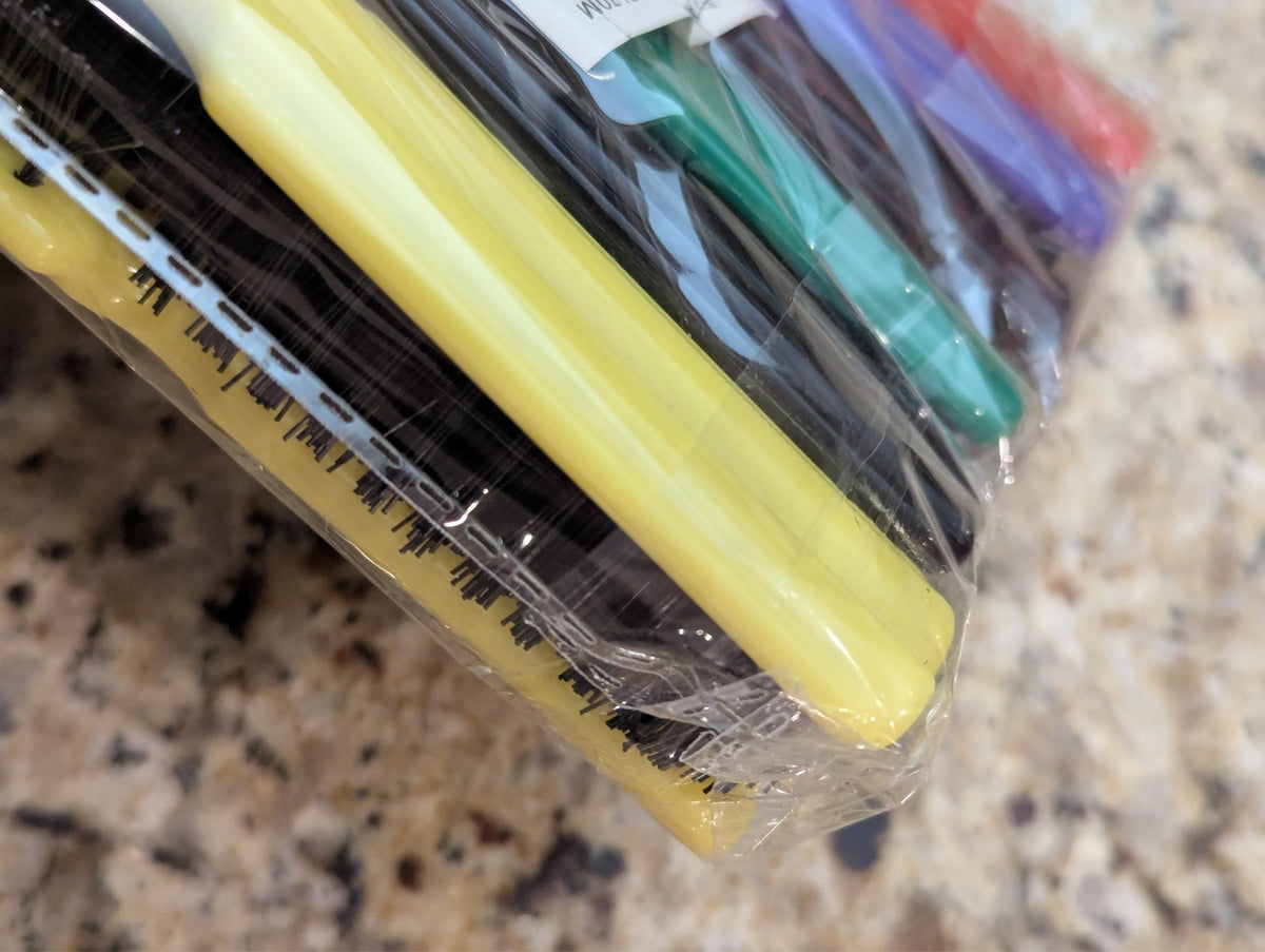 Eden 12 Pack Small Plastic Assorted 6" Hair Brushes #CL70M