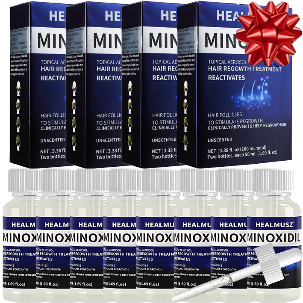 Minoxidil 5% Hair Regrowth Solution for Men, 8-Pack