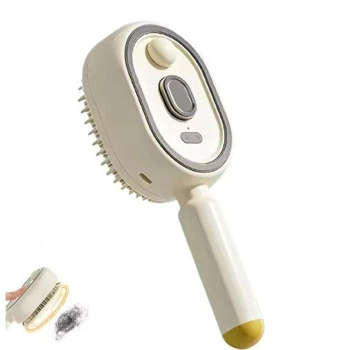 Electric Spray Hair Comb with UV Light and Nano Mist - Self-Cleaning, Detangling, Portable Massager