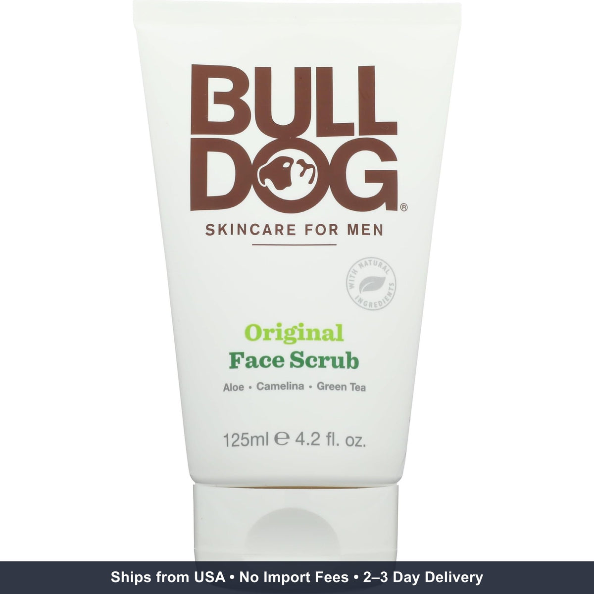 Bulldog Mens Skincare and Grooming Original Face Scrub, 4.2 Fluid