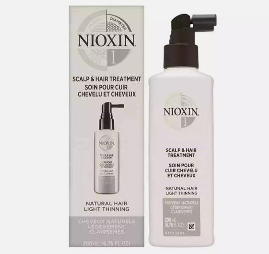 Nioxin System 1 Scalp Treatment for Normal to Thin Hair, 6.76 oz