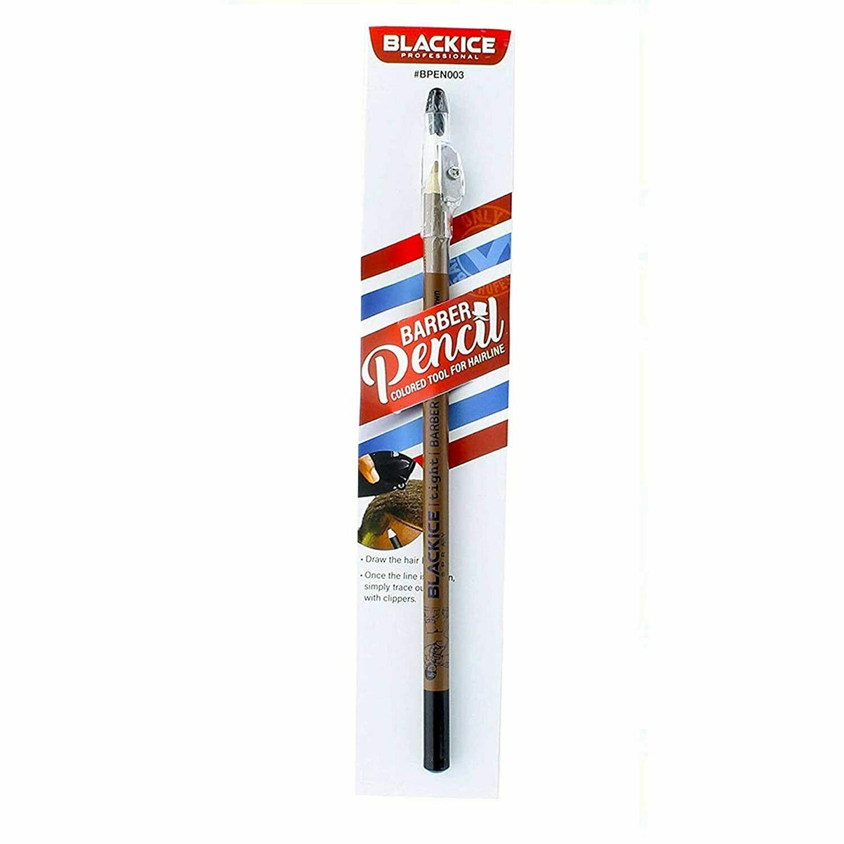 Black Ice Spray Barber Pencil Edge Hairline Razor Trace Brown, Black,