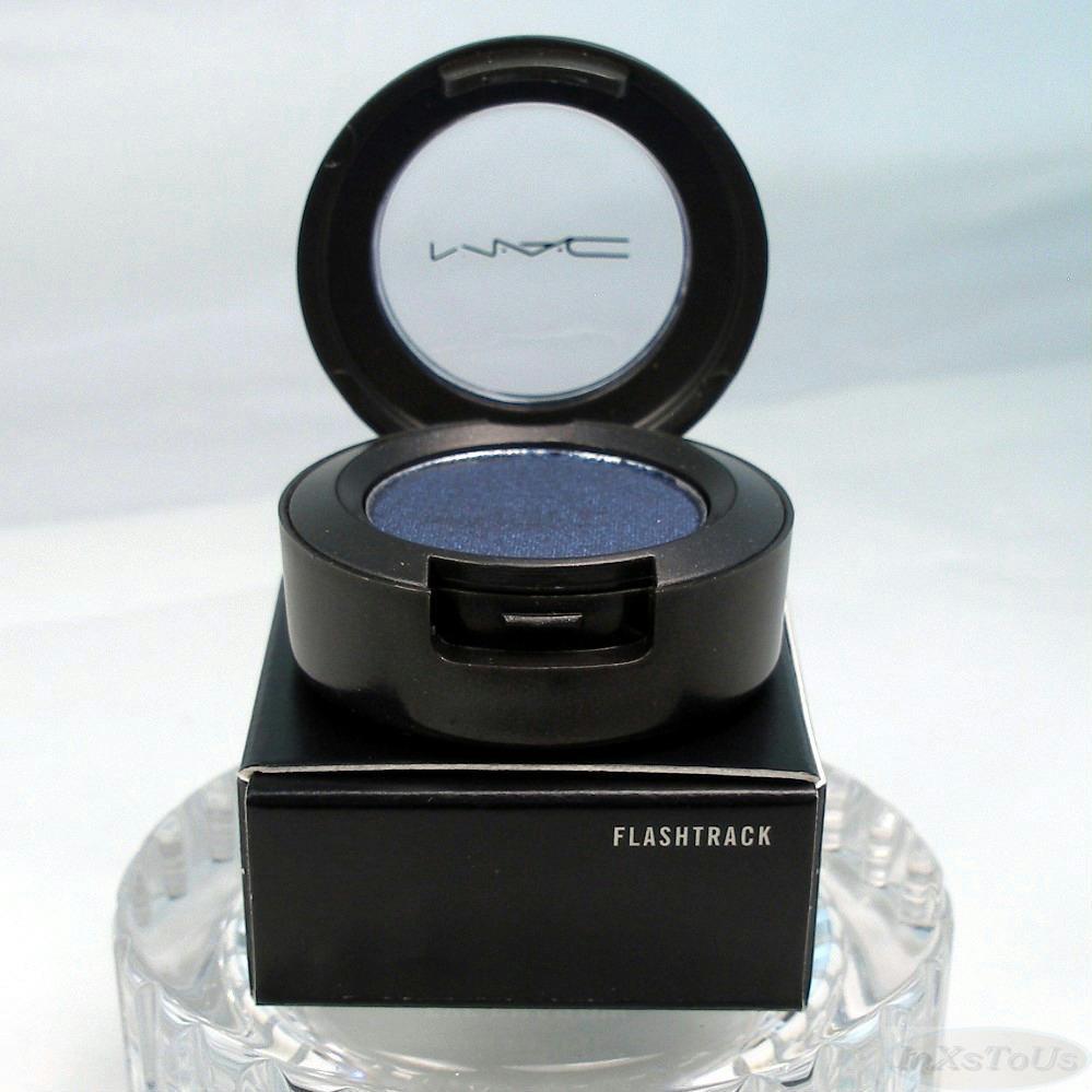 MAC Veluxe Pearl Eye Shadow in Flashtrack - Discontinued Bright Midnight Blue with Silver Reflects, Full Size