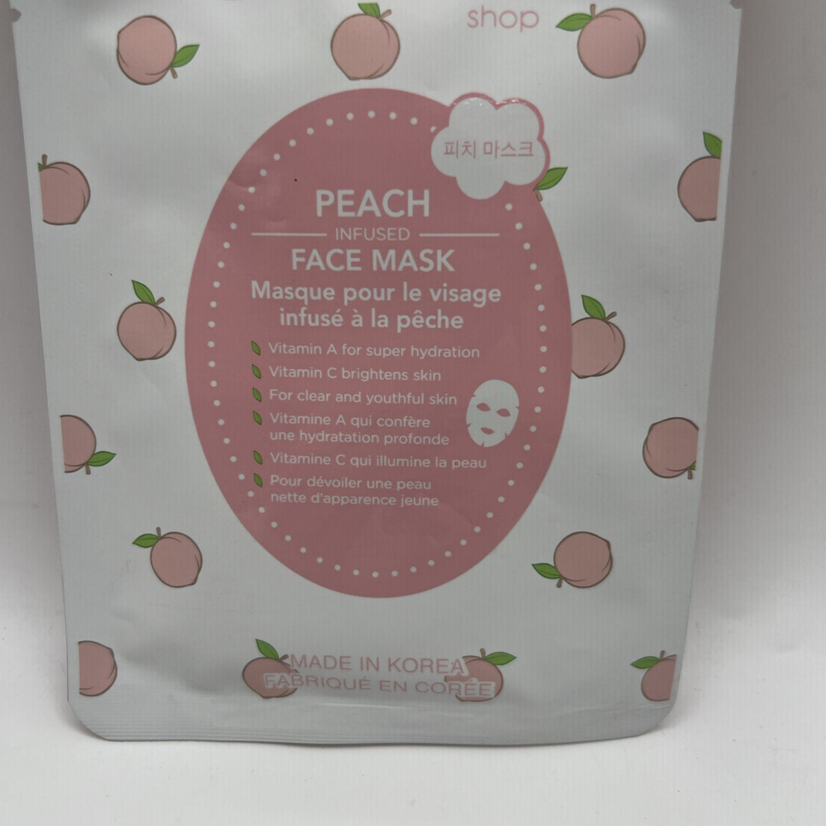 Peach Infused Face Mask - 1 Pack