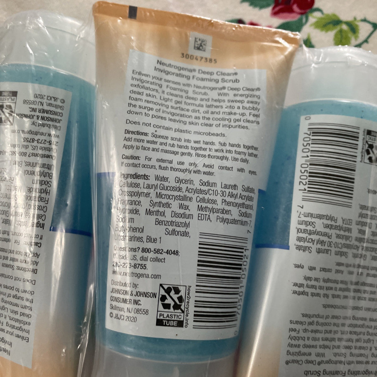 3~Neutrogena Deep Clean Invigorating Foaming Scrub 4.2oz HTF Factory