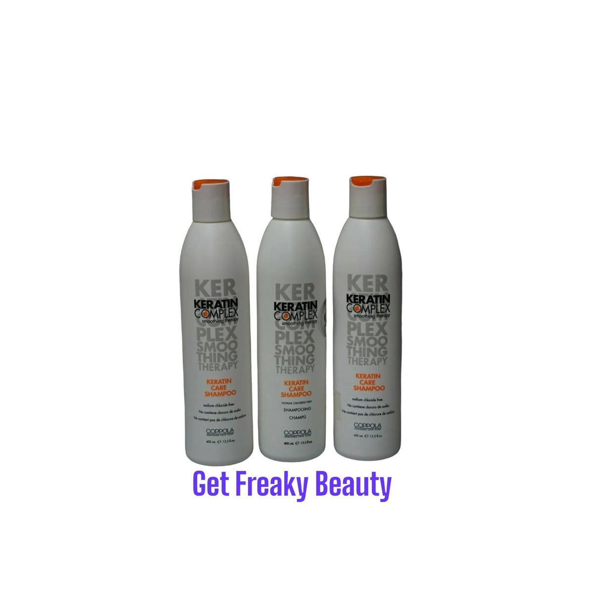 3 Pack Keratin Complex Color Care Shampoo 13.5 oz Sodium Chloride Free
