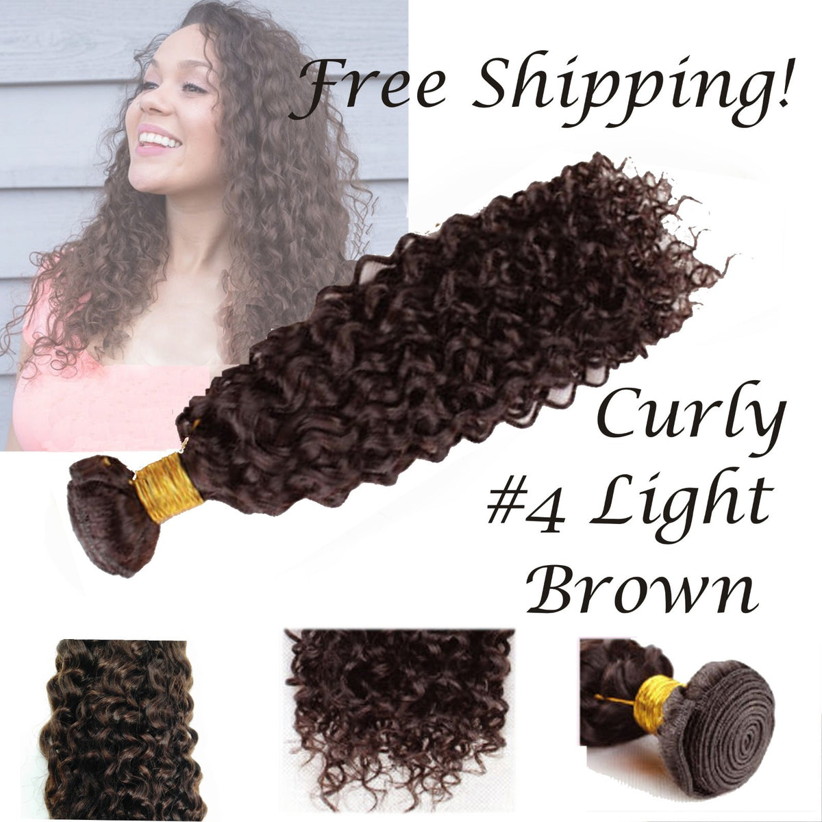 Human Hair Jerry Curl Hair Extensions - Full Range of Lengths & Colors