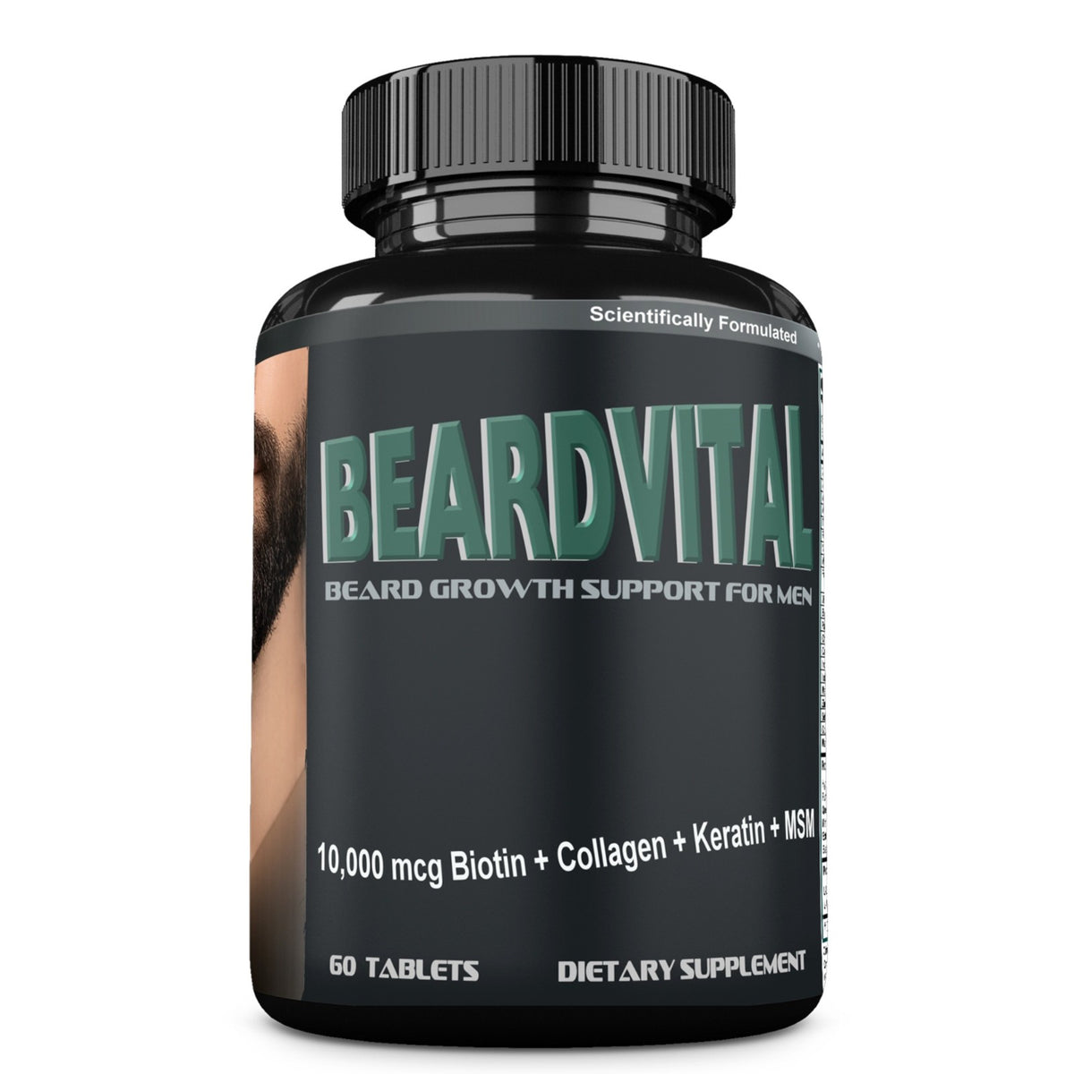 Beard Growth Supplement for Men – Biotin, Collagen & Keratin